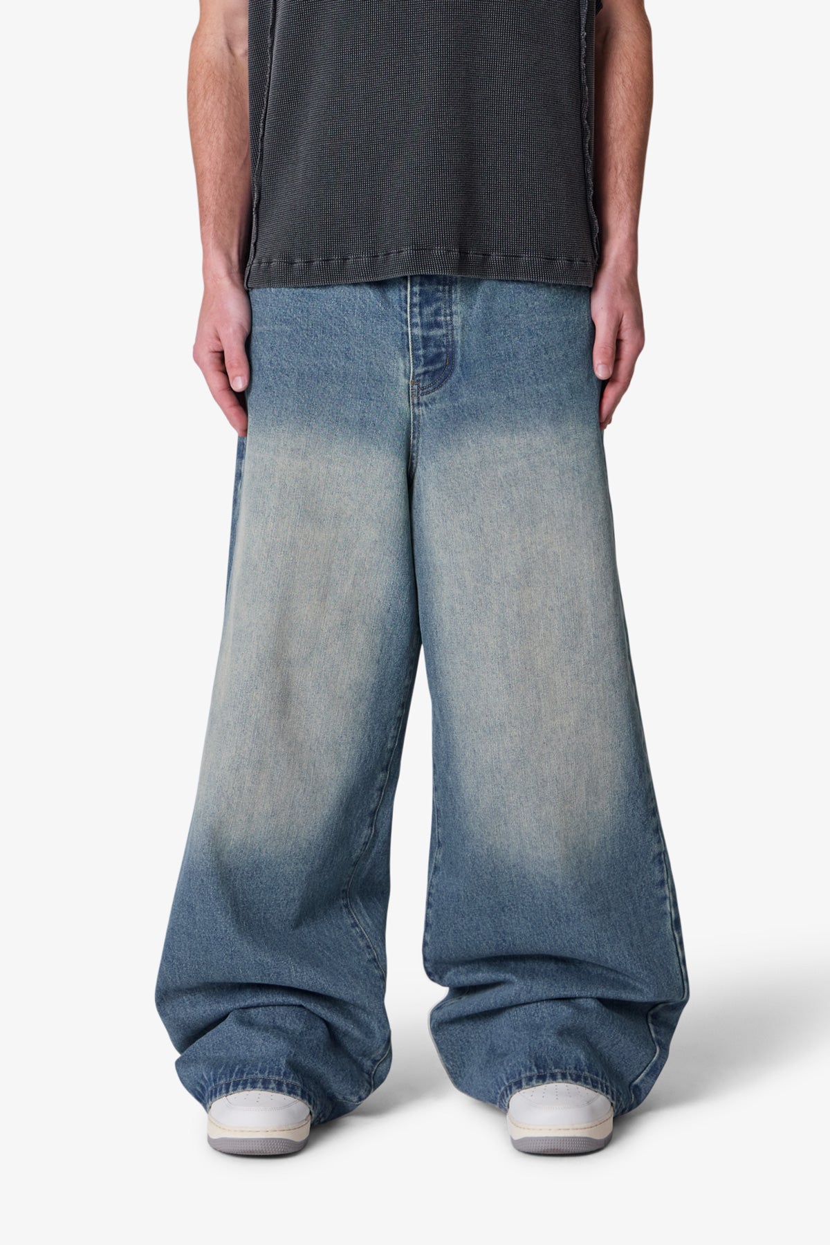 Baggy Washed Rave Denim - Medium Blue
